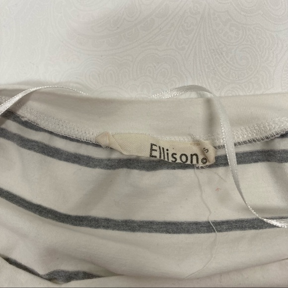 Ellison | white striped tunic top size S - Picture 4 of 9